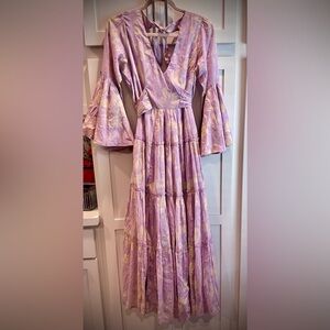 Free People Lavender Floral Maxi Dress